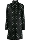 Fendi Printed Silk-twill Shirt Dress In Black