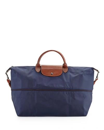 Longchamp Le Pliage Expandable Travel Bag, Navy