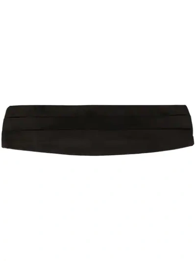 Giorgio Armani Layered Cummerbund In Black