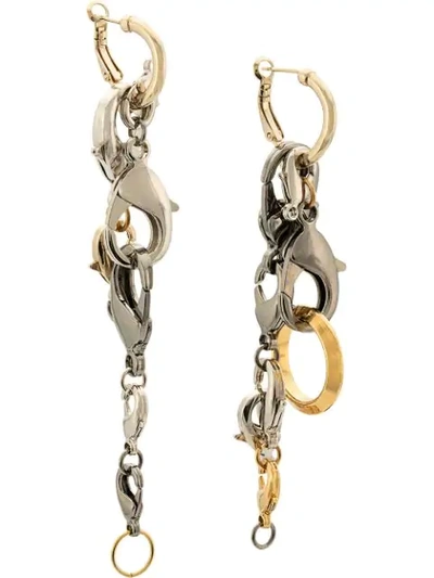 Proenza Schouler Chain Earrings In Silver