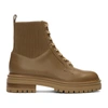 Gianvito Rossi Martis 40 Leather Ankle Boots In Mousse