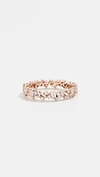 Suzanne Kalan 18k Rose Gold Mixed-cut Diamond Eternity Ring