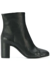 Del Carlo Heeled Ankle Boots In Black