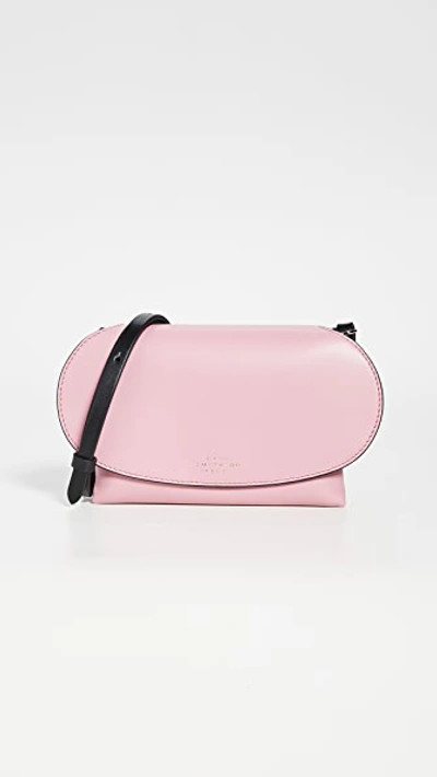 Smythson Mini Pillow Leather Crossbody Bag In Pink