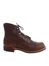 Red Wing Boot Leather 8111 Iron Ranger Amber Harness In Brown