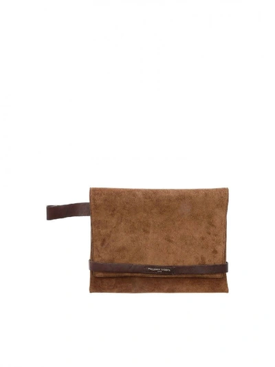 Philippe Model Pochette Suede Simd D001 In Brown