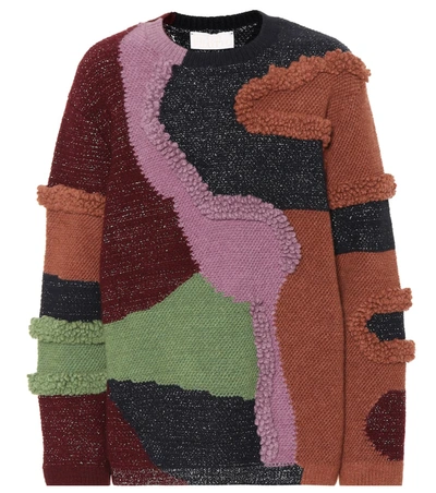 Peter Pilotto Patchwork Cotton-blend Sweater In Multicoloured