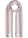 Burberry Icon Striped Pattern Cashmere Scarf In Alabaster
