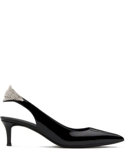 Giuseppe Zanotti Crystal Embellished Pumps In Black