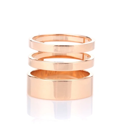 Repossi 'berbère Module' 18k Rose Gold Three Row Ring