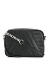 Lancaster Parisienne Quilted Shoulder Bag In Black