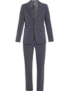 Prada Two-piece Suit In Grey