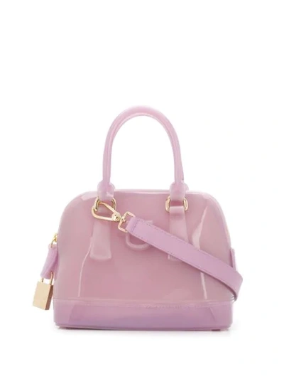 Furla Lilla Pvc Tote Bag In Purple
