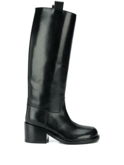 A.f.vandevorst Knee-high Heeled Boots In Black