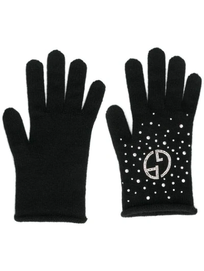 Giorgio Armani Christmas Capsule Gloves In Black