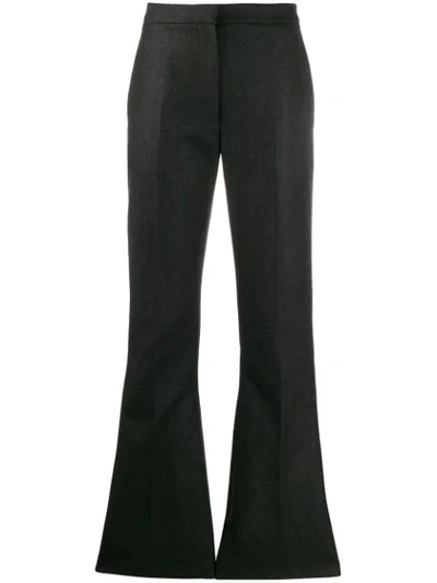 Alexander Mcqueen Flared Tailored Trousers In Grey