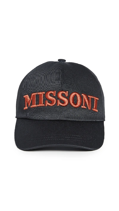 Missoni Cotton Hat In Black