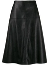 Stella Mccartney High-waisted A-line Skirt In Black