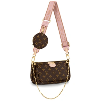 Pre-owned Louis Vuitton  Multi Pochette Accessoires Monogram Rose Clair