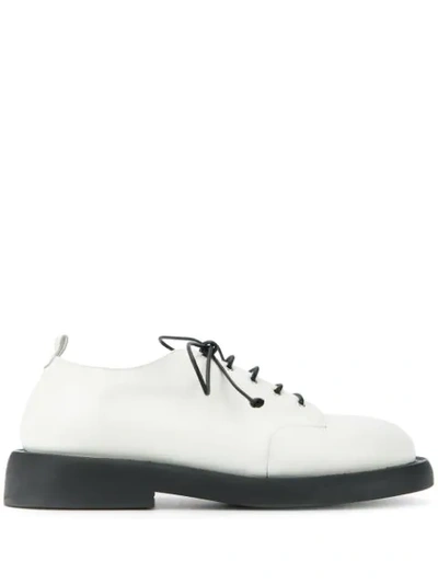 Marsèll Tapered Heel Derby Shoes In White