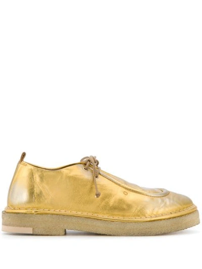 Marsèll Round Toe Brogues In Gold