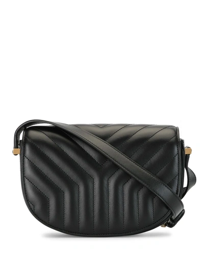 Saint Laurent Joan Quilted Shoulder Bag In Black