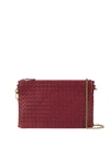 Bottega Veneta Intrecciato Clutch In Rot