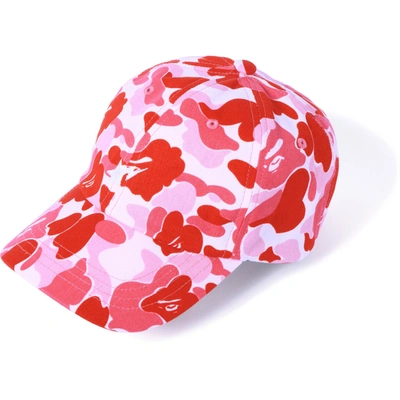 Pre-owned Bape Abc Camo Sta Panel Cap Pink