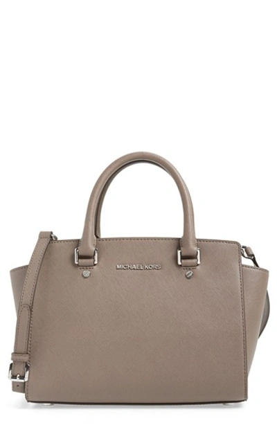 Michael Michael Kors 'medium Selma' Zip-top Satchel In Cinder | ModeSens