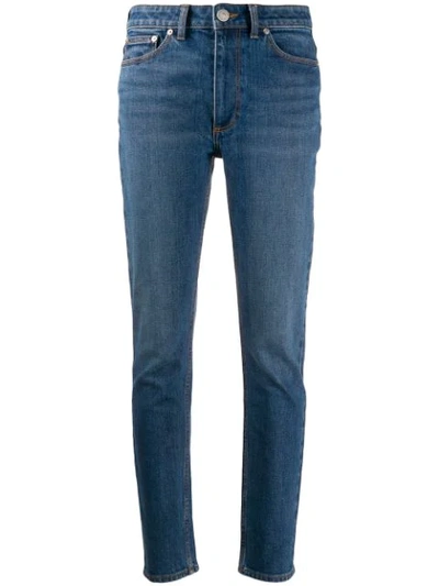 Burberry Stonewashed Effect Straight Jeans In Blue