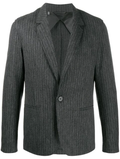 Lanvin Pinstripe Blazer In Grey