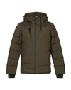 Alessandro Dell'acqua Synthetic Down Jackets In Dark Green