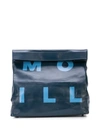 Simon Miller Large Lunch Clutch In Blue