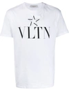 Valentino Vltn Logo Print T-shirt In White