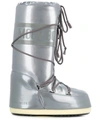 Moon Boot Silver Synthetic Fibers Boots