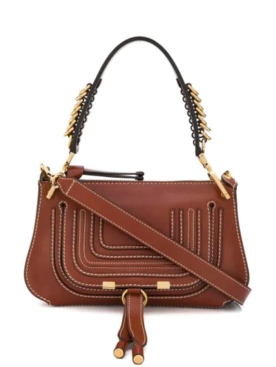 Chloé Marcie Shoulder Bag In Brown
