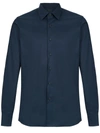 Prada Long Sleeve Shirt In Blue