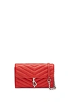 Rebecca Minkoff Edie Wallet On Chain In Tomato