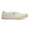 Acne Studios White Canvas Logo Patch Sneakers In Logo-patch Canvas Sneakers