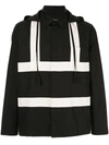 Craig Green Hooded Button Shirt In Black