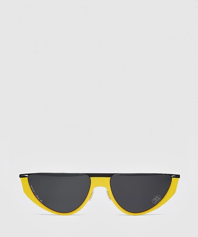 Mykita X Martine Rose Selina Sunglasses In Black/yellow