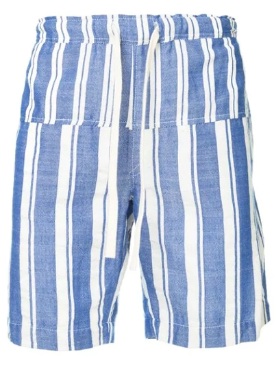 Lemlem Abel Striped Shorts In Blue