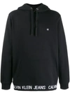 Calvin Klein Jeans Est.1978 Logo Hoodie In Black