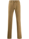 Jacob Cohen Pocket-detail Slim-fit Jeans In Neutrals