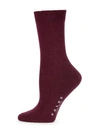 Falke Cosy Wool Socks In Pinot Noir