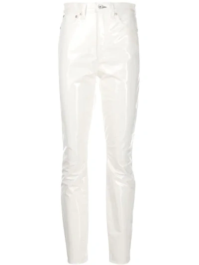 Rag & Bone High-waisted Skinny Trousers In White