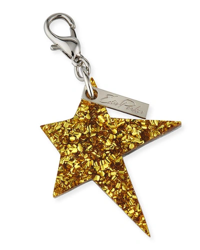 Edie Parker Star Bag Charm In Gold