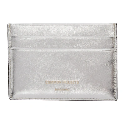 Common Projects Silver Multi Card Holder In 0509 Silver