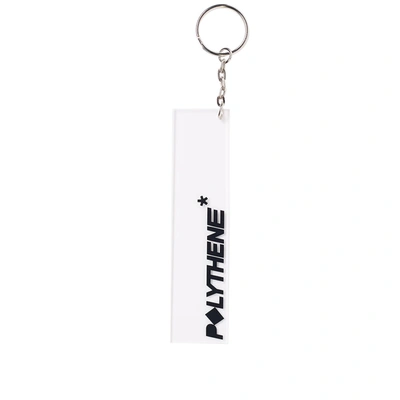 Polythene Optics Clear Acrylic Keyring In Black