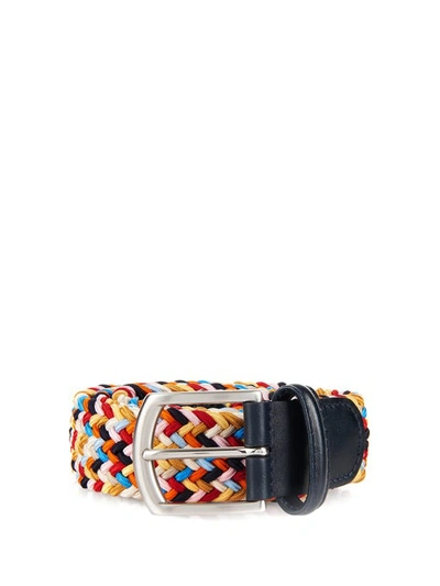 Anderson's Woven Elasticated Belt In Multi